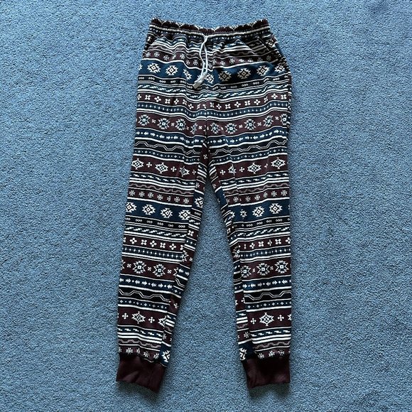 LuLaRoe Pants - LuLaRoe Women's Multicolor Aztec Pattern Jogger Sweatpants Size Small